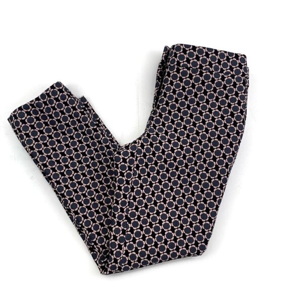 Ann Taylor Pants - Ann Taylor Petite Devin Fit Jacquard/Textured Daisy/Floral Print Women's Size 0P